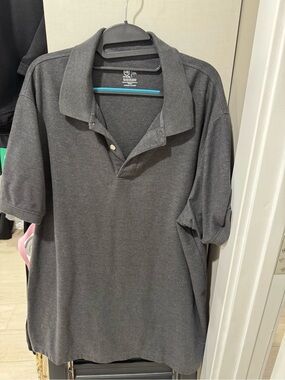 DXL Classic Men's Dark Gray Polo Shirt